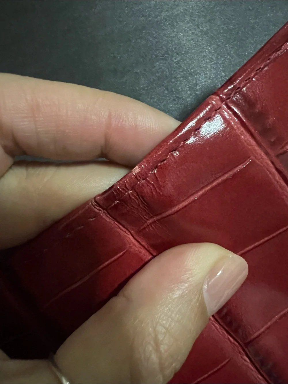 Kurt Geiger Red KENSINGTON DRENCH CARD HOLDER